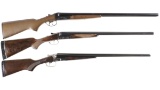 Three Double Barrel Shotguns