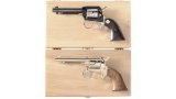 Two Cased Colt Frontier Scout Commemorative SA Revolvers