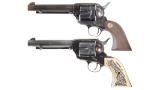 Two Great Western Arms Co. Single Action Revolvers