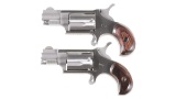 Two North American Arms Spur Trigger Revolvers