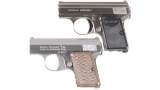 Two Semi-Automatic Pocket Pistols