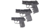 Three Semi-Automatic Pistols