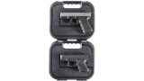 Two Glock Semi-Automatic Pistols w/ Cases