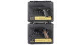 Two Browning Semi-Automatic Pistols w/ Cases