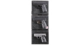 Three Kahr Arms Semi-Automatic Pistols w/ Cases