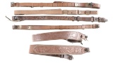 Six Leather Rifle Slings