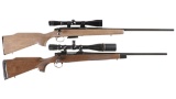 Two Remington Bolt Action Rifles w/ Scopes