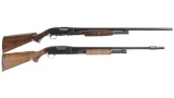 Two Winchester Model 12 Slide Action Shotguns