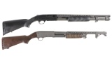 Two Slide Action Shotguns