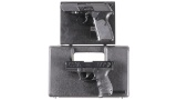 Two Walther Semi-Automatic Pistols w/ Cases