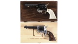 Two Cased Commemorative Colt Frontier Scout SA Revolvers