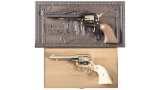 Two Cased Colt Frontier Scout Commemorative SA Revolvers