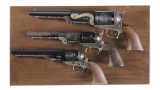 Three Reproduction Percussion Revolvers