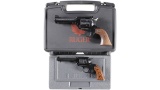 Two Ruger Single Action Revolvers w/ Cases