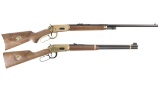 Two Winchester Model 94 Commemorative Lever Action Long Guns