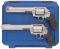 Two Smith & Wesson Double Action Revolvers