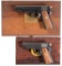 Two Colt Semi-Automatic Pistols