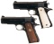 Two Colt Semi-Automatic Pistols