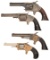 Four Antique American Handguns