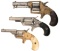 Three Colt Antique Cartridge Revolvers