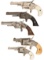 Five American Spur Trigger Revolvers