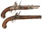 Two U.S. Martial Pattern Flintlock Pistols