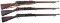 Three U.S. Springfield Krag-Jorgensen Bolt Action Rifles