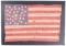 Two American Flags, Lincoln Presidential Campaign Decorated