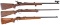 Three Remington Target Style Bolt Action Rifles