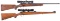 Two Scoped Kimber Bolt Action Rifles