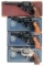 Four Smith & Wesson Double Action Revolvers with Boxes