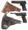 Two World War II Nazi Semi-Automatic Pistols with Holsters