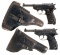 Two World War II Nazi P.38 Semi-Automatic Pistols