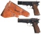 Two Fabrique Nationale High Power Semi-Automatic Pistols