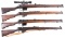 Four British Military Bolt Action Rifles