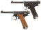 Two Nagoya Type 14 Nambu Pistol