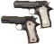 Two Engraved Spanish Semi-Automatic Pistols