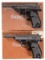 Two Boxed Walther P.38 Pistols with Ex. Mags