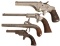 Four Single Shot Pistols
