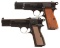 Two Belgian High Power Semi-Automatic Pistols