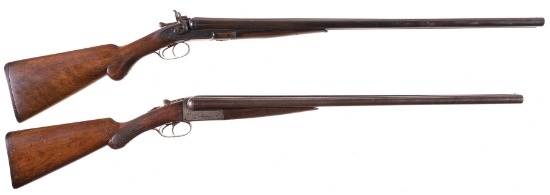 Two Double Barrel Shotguns