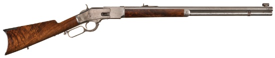 Engraved and Gold Inlaid Winchester Model 1873 Rifle