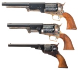 Three Modern Percussion Revolvers