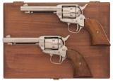 Cased Pair of Colt Frontier Scout Revolvers with Factory Letter