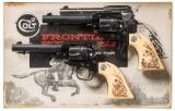 Boxed Pair of Colt Frontier Scout Revolvers with Factory Letter