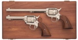 Cased Pair of Colt Frontier Scout Revolvers with Factory Letter