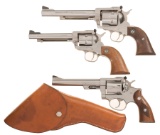 Three Ruger Revolvers
