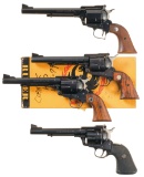 Four Ruger Single Action Revolvers