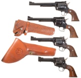 Four Ruger Single Action Revolvers