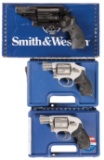 Three Smith & Wesson Double Action Revolvers